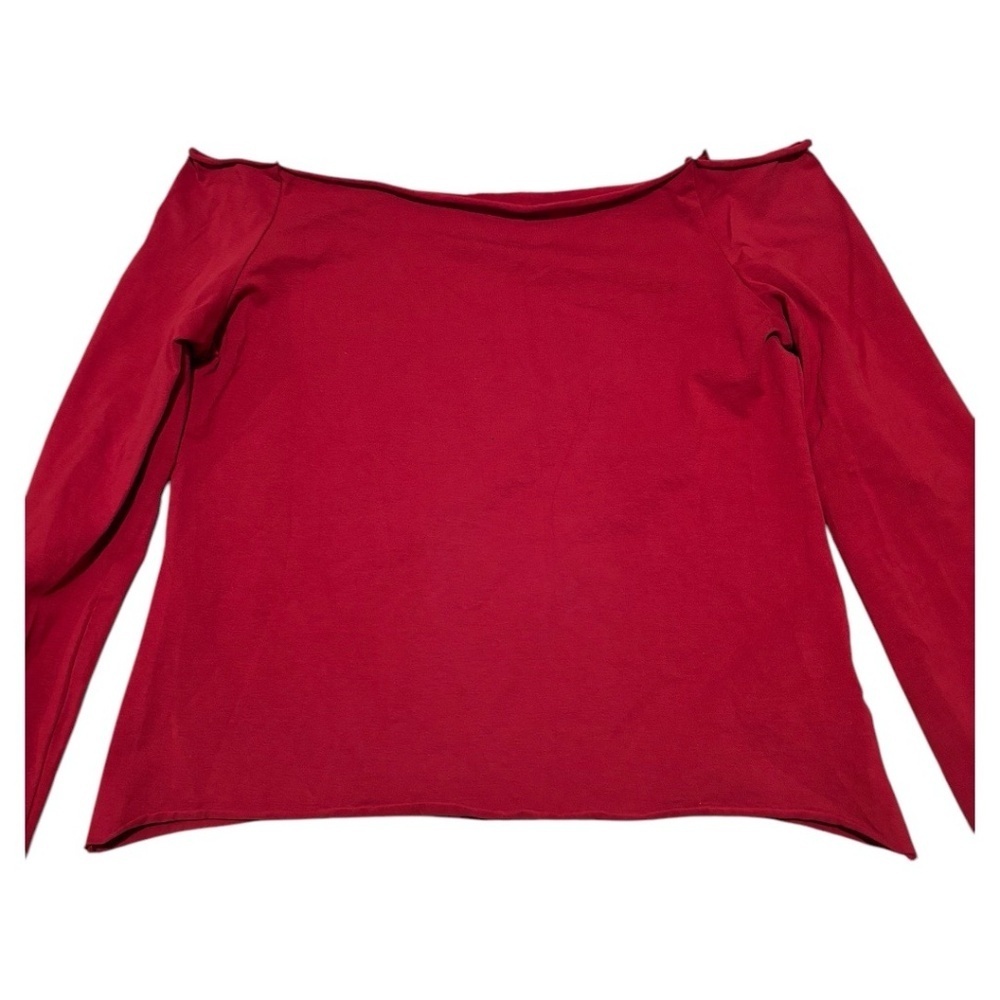 Edikted Baldwin Off Shoulder Top in Burgundy XL